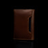 von baer minimalistic thin grant leather card case rear view outer card slot