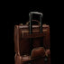 von baer no 2 premium leather messenger briefcase solid brown luggage strap with travel carry on trolley bag