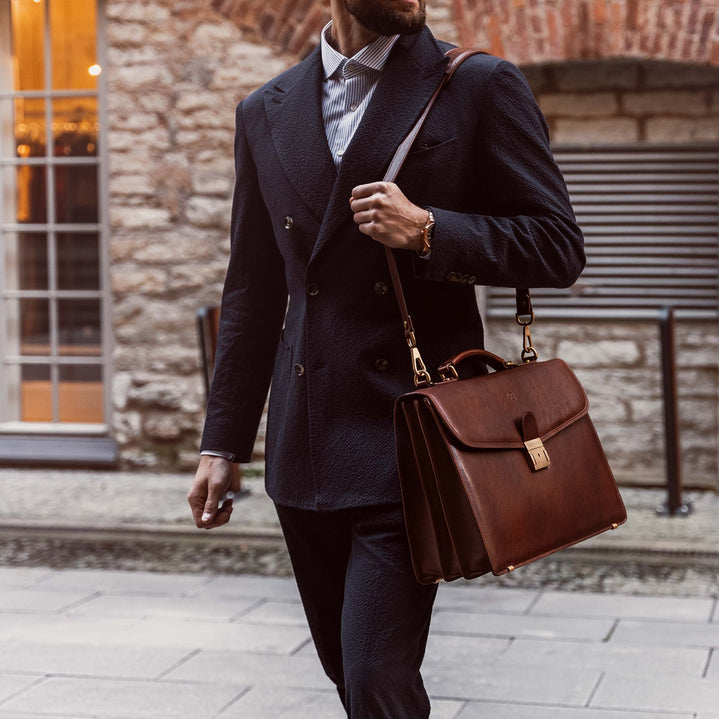 Work Briefcase Solid Men's Luxury Work Bags: For Professional Businessmen in the Office ...
