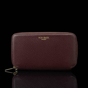 Von Baer origin luxury RFID leather purse large front view