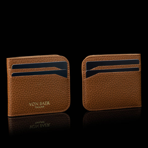 Von Baer origin luxury RFID leather purse large with detachable card holder filled with cards