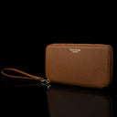 Von Baer origin luxury RFID leather purse large with wrist strap