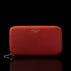 Von Baer origin luxury RFID leather purse large deep red front view