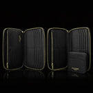 Luxury men’s leather wallet with RFID protection, large 2-in-1 design with detachable cardholder and magnetic closure