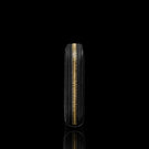 Von Baer origin luxury RFID men’s leather wallet, side view showing slim profile and premium craftsmanship black color