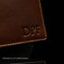 Von Baer personalized quality leather wallet with embossed initials example DPF.