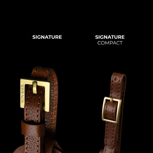 Signature leather luggage tag - Von Baer display picture 1
