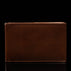 von baer slim leather passport holder travel rfid wallet brown front view