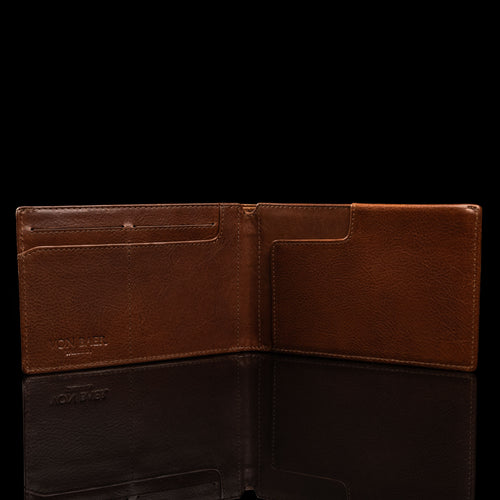 BROWN BEAR Portafoglio Uomo Pelle Vera Con Protezione RFID E Portamonete | Marrone Tabacco, BB Classic 103