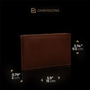 von baer slim personalized stylish leather passport holder travel rfid wallet brown dimensions