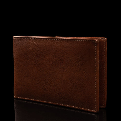 von baer slim personalized stylish leather passport holder travel rfid wallet brown