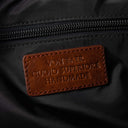Von Baer superior luxury full-grain leather women's toiletry bag, featuring the Cuoio Superiore handmade label.