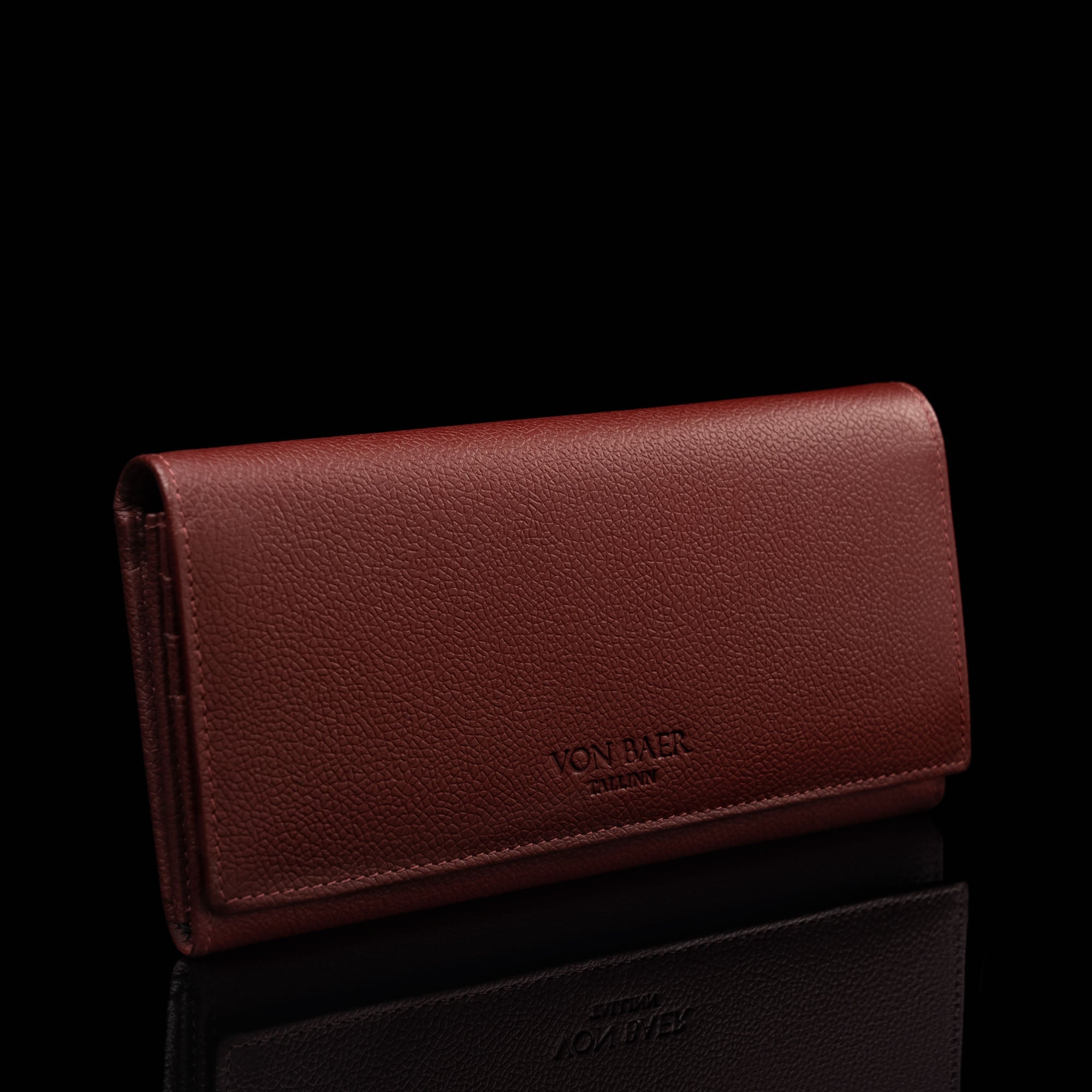 Deals ITALIAN LEATHER WALLET RED WOMENS NEW