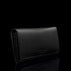 von baer w1 quality italian leather purse wallet for women black half turned