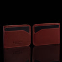 Von Baer W2 large leather women's purse wallet - card holder - front and rear view - filled with cards.