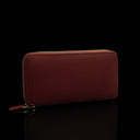 Von Baer W2 large leather women's purse wallet - red - rear view.