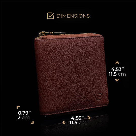von baer w3 italian leather womens wallet dimensions