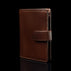 von baer washington professional mens leather trifold wallet dark brown with rfid protection