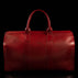 von baer weekender luxury womens leather weekend bag deep red front view