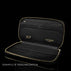 Von Baer W2 luxury large men’s leather wallet with personalized embossed initials, example of customization.