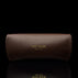 Deluxe Leather Glasses Case - brown back