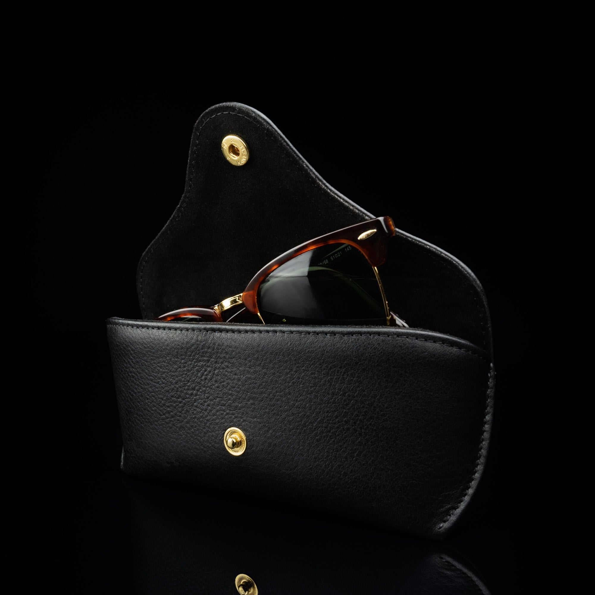 Women's Leather Glasses Case with Soft Lining - Von Baer