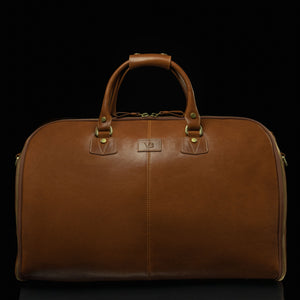 GRAND FULL GRAIN LEATHER TRAVEL BAG CLASSIC TAN