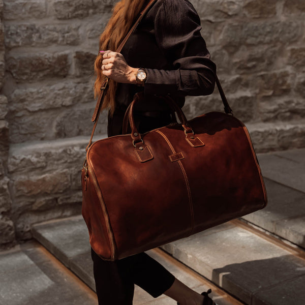 cool leather travel bag