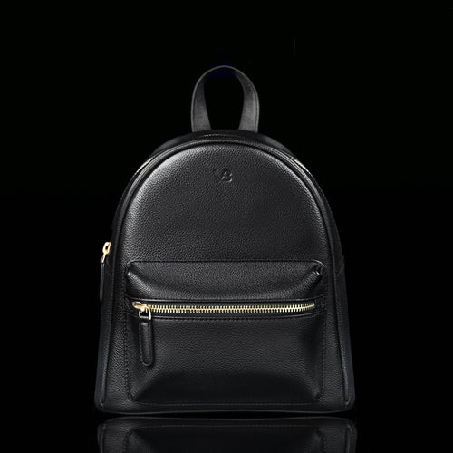 black leather backpack purse Bella Women's Small Leather Backpack Dark Brown