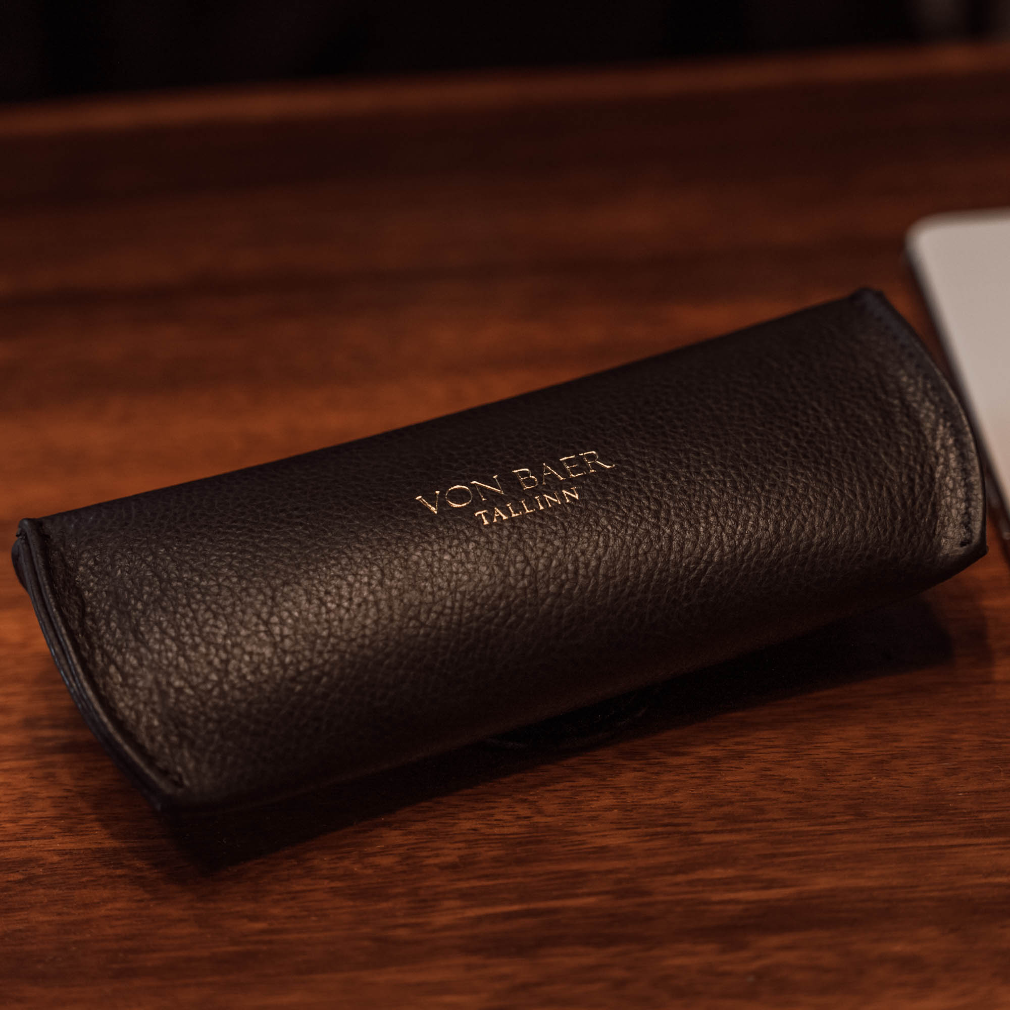 Women's Leather Glasses Case with Soft Lining - Von Baer