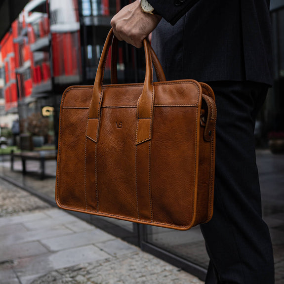 High-end Leather Briefcases for Men - Von Baer