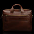 von baer Essential modern briefcase full grain leather brown back view