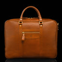 CITY LARGE Leather Laptop Bag tan