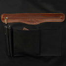 voyager leather carry on bag with wheels for women inner pockets