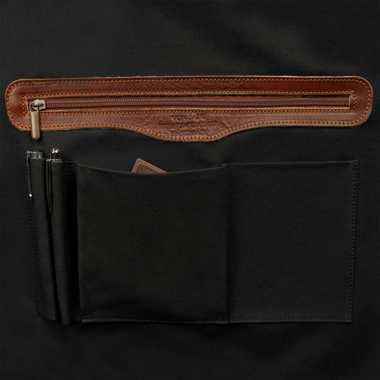 voyager leather carry on bag with wheels for women inner pockets