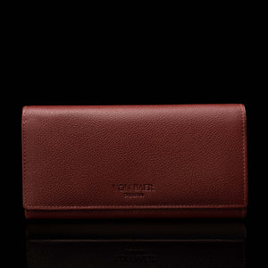 w1 plus leather dark red front