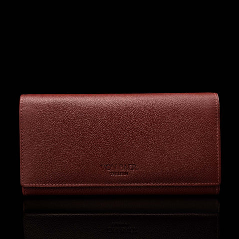 w1 plus leather dark red front