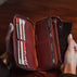 w2 leather purse wallet red inside iphone lifestyle